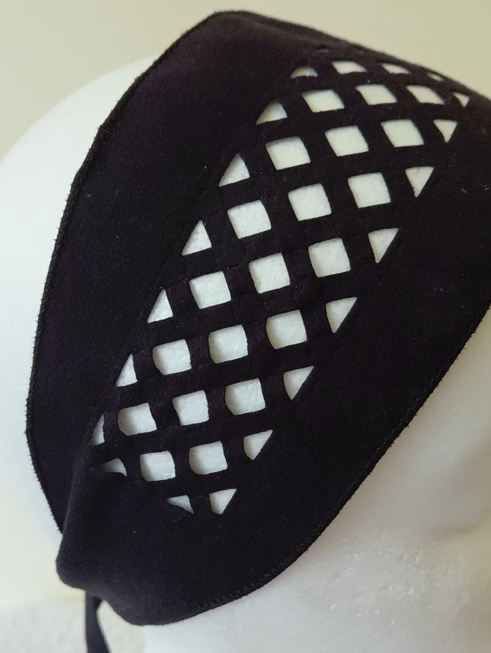 Black Lattice Tie-Back Headband - Women Accessories